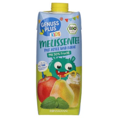 Genuss Plus Kids Melissen tea alma-körte 3 éves kortól - 500 ml