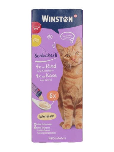 Winston jutalomfalat macskáknak sajttal és marhával - 120 g