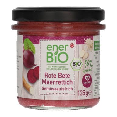 Ener-bio zöldséges pástétom cékla-torma - 135 g