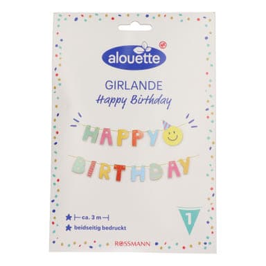 Alouette Habby Birthday girland - 1 db
