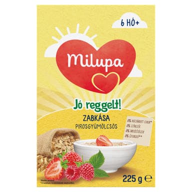 Milupa Jó reggelt! zabkása pirosgyümölcsös 6 hónapos kortól - 225 g