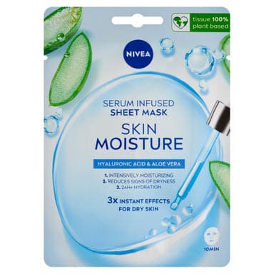 NIVEA Skin Moisture szérummal átitatott fátyolmaszk - 1 db