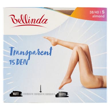 Bellinda Transparent 15 Den Almond S Harisnya - 1 db