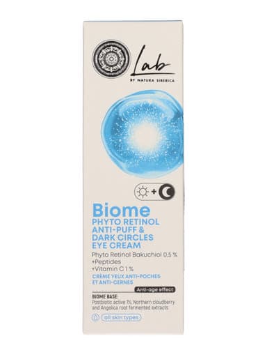 Natura Siberica Lab Biome szemkörnyékápoló fitoretinollal - 30 ml