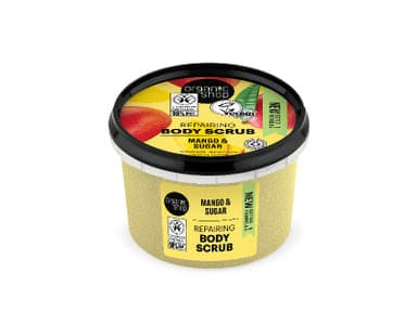 Organic shop bőrradír kenyai mangó - 250 ml