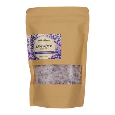 Folk&Flora nyugtató fürdősó levendulával. - 500 g