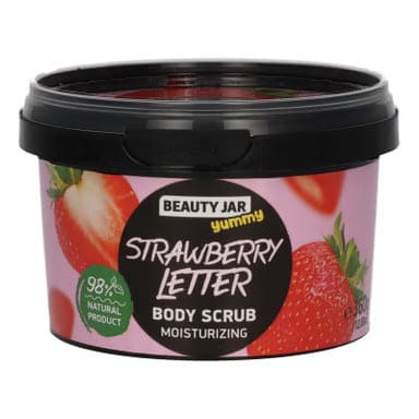 Beauty Jar Strawberry Letter hidratáló testradír - 360 ml