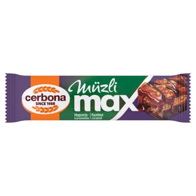 Cerbona Max mogyorós-karamell szelet - 30 g