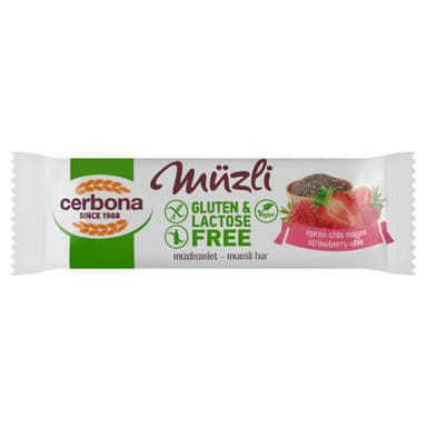 Cerbona gluténmentes epres, chia magos szelet - 35 g