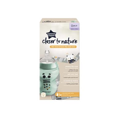 Tommee Tippee Closer To Nature cumisüveg zöld, 260 ml - 1 db
