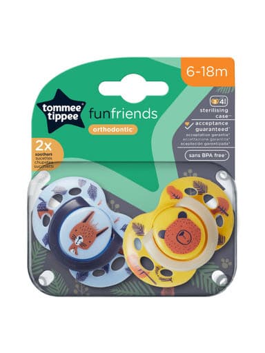 Tommee Tippee Fun játszócumi 6-18 hónapos kortól - 2 db