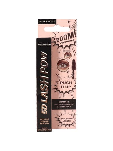 Revolution 5D Lash Pow szempillaspirál, super black- 1 db