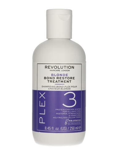 Revolution Plex 3 hajkötés helyreállító kezelés szőke hajra - 250 ml