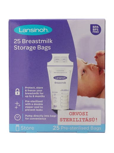 Lansinoh Anyatejgyüjtő Zacskó - 25 db