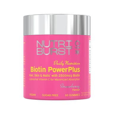 Nutriburst Biotin Power Plus haj, bőr, köröm vitamin - 60 db
