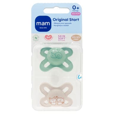 MAM Original Start szilikon játszócumi újszülött kortól - 2 db