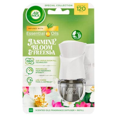 Air Wick elektromos légfrissítő készülék jázmin és frézia illattal - 19 ml