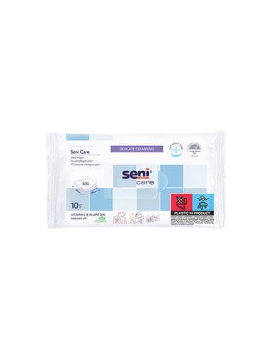 Seni Care nedves törlőkendő - 10 db