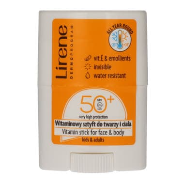 Lirene Vitamin arc és test stift SPF50 - 15 g