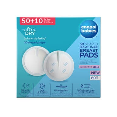 Canpol Babies formázott légáteresztő melltartóbetét - 60 db