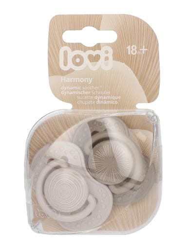Lovi Harmony szimmetrikus nyugtató cumi 18 hónapos kortól /fiú - 2 db