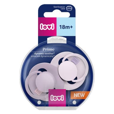 Lovi Prime dinamikus szilikon cumi 18 hónapos kortól /lila - 1 db