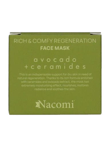 Nacomi Rich&Comfy arcmaszk avokádóval és ceramiddal - 50 g