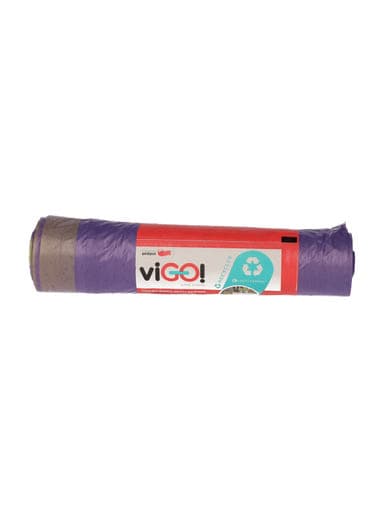 ViGo szemeteszsák zárószalaggal levendula 60L - 12 db