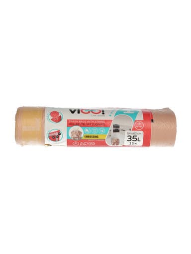 ViGo Premium no.1 szemeteszsák zárószalaggal autumn 35L - 15 db