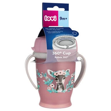 Lovi 360 Drink Master itatópohár 250 ml /lány - 1 db