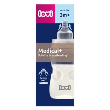 Lovi Supervent Medical cumisüveg 3 hónapos kortól 250 ml - 1 db