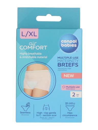 Canpol Babies elasztikus kismama bugyi mosható L/XL - 2 db