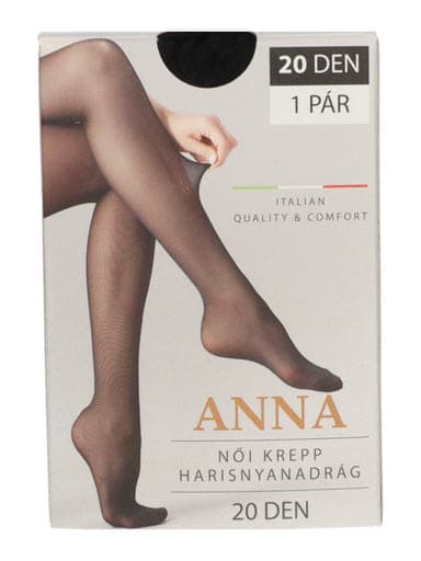 Gala Anna harisnya krepp 20Den fekete 5 - 1 db