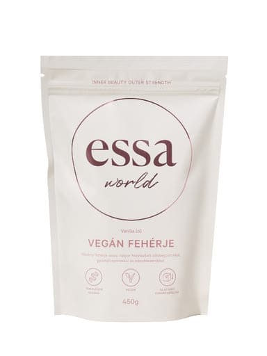 Essa World vegán fehérje vanília ízű - 450 g
