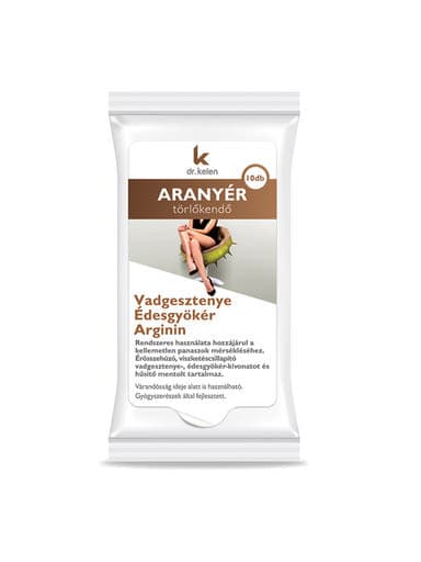 Dr.Kelen Aranyér törlőkendő - 10 db