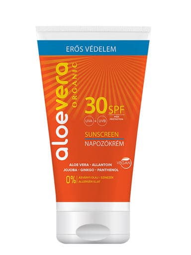 Aloe Vera Organic napozó krém arcra és testre SPF30 - 150 ml
