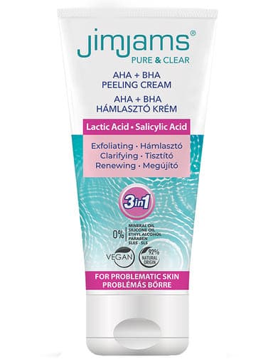 JimJams Pure&Clear AHA+BHA hámlasztó krém - 75 ml