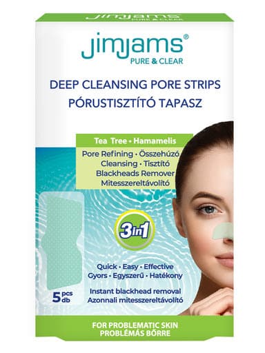 JimJams Pure&Clear pórustisztító tapasz - 5 db