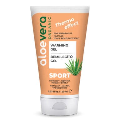 Aloe Vera Organic sport bemelegítő gél - 150 ml