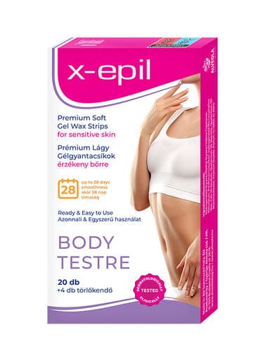 X-Epil gélgyantacsíkok erzékeny bőrre - 20 db