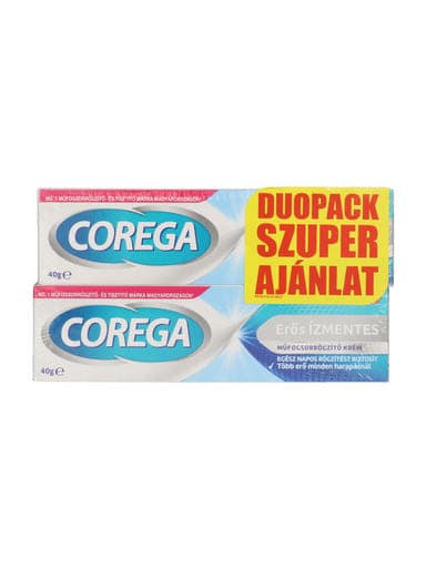 Corega műfogsorrögzítő ízmentes duopack 2*40 g - 80 g
