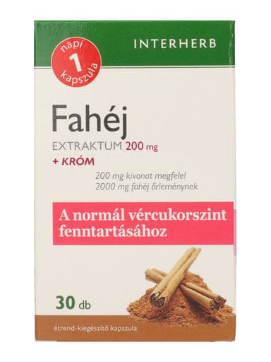 Interherb Napi 1 Fahéj Extraktum Kapszula - 30 db