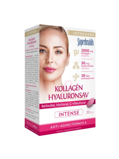 Interherb Kollagén&Hyaluronsav Szépségformula INTENSE tabletta 30db