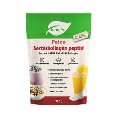 Benefitt Paleo Sertéskollagén italpor, natúr - 300 g