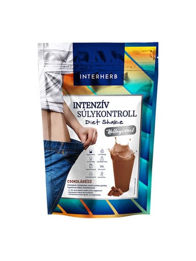 Interherb Diet Shake kollagénnel, csokoládé izű - 528g