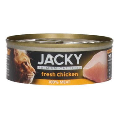 Jacky Super Premium macska konzerv csirkével - 85 g