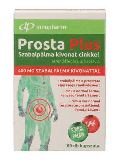Innopharm Prosta Plus Szabalpálma kivonat cinkkel kapszula - 60 db
