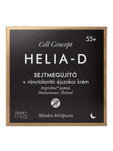 Helia-D Cell Concept sejtmegújító ránctalanító éjszakai krém 55+ - 50 ml