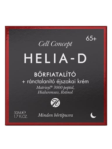 Helia-D Cell Concept Bőrfiatalító + Ránctalanító Krém 65+ Éjszakai - 50 ml