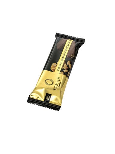 Toman csokoládé szelet, karamellás-földimogyorós - 40 g